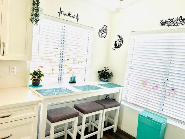 dining area with baseboards