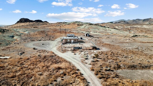 aerial view featuring a mountain view