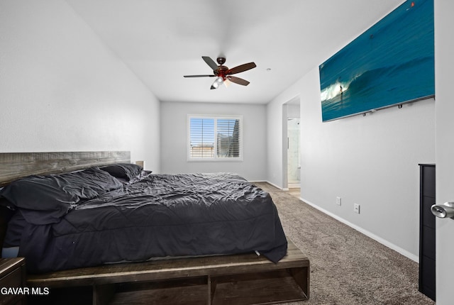 2038 Howard St, Rosamond, CA 93560 - carpeted bedroom with baseboards and ceiling fan