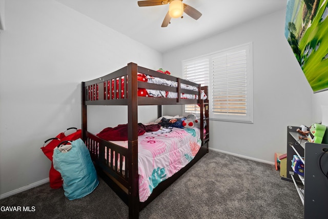 2038 Howard St, Rosamond, CA 93560 - carpeted bedroom featuring baseboards and a ceiling fan
