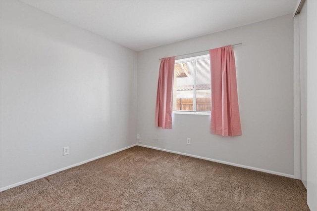 view of carpeted empty room