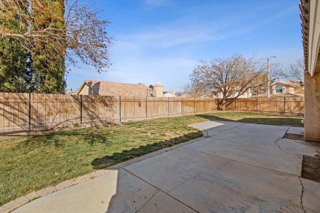 view of yard with a patio