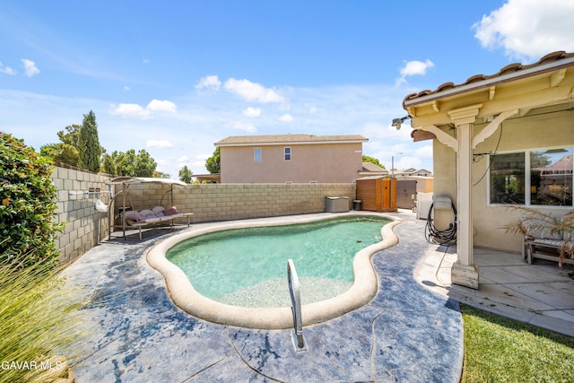 43432 Bale Ct, Lancaster, CA 93535 - view of pool featuring a fenced backyard and a patio