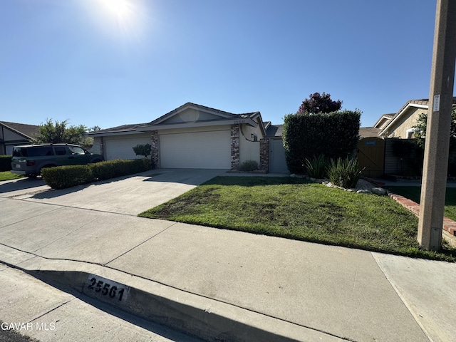 25561 Alicante Dr, Santa Clarita, CA 91355 - ranch-style house with a gate, driveway, and a garage