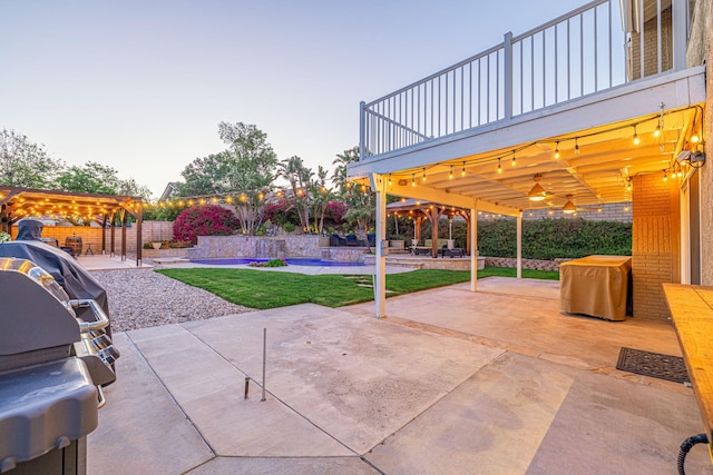 28367 Mount Stephen Ave, Santa Clarita, CA 91387 - view of patio / terrace with a grill and a pergola
