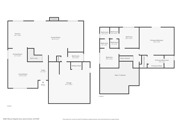 28367 Mount Stephen Ave, Santa Clarita, CA 91387 - view of floor plan / room layout