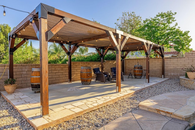 28367 Mount Stephen Ave, Santa Clarita, CA 91387 - fenced backyard featuring a patio area and a gazebo