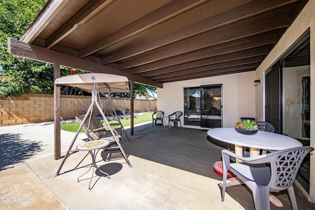 1037 Herzel Ave, Lancaster, CA 93535 - view of patio featuring outdoor dining space