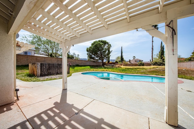 42443 Surrey Ct, Quartz Hill, CA 93536 - view of pool featuring a patio and a pergola
