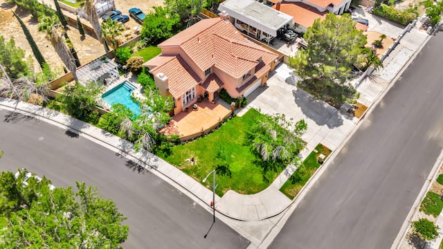 39884 Golfers Dr, Palmdale, CA 93551 - view from above of property with a pool area