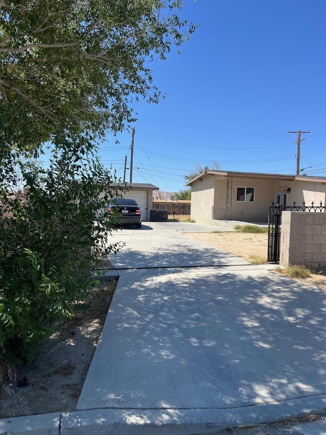3354 Arthur Ave, Mojave, CA 93501 - view of concrete surface with a gated entry