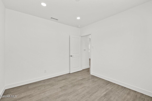 35114 E 82nd St Unit E, Littlerock, CA 93543 - spare room featuring wood finished floors and recessed lighting