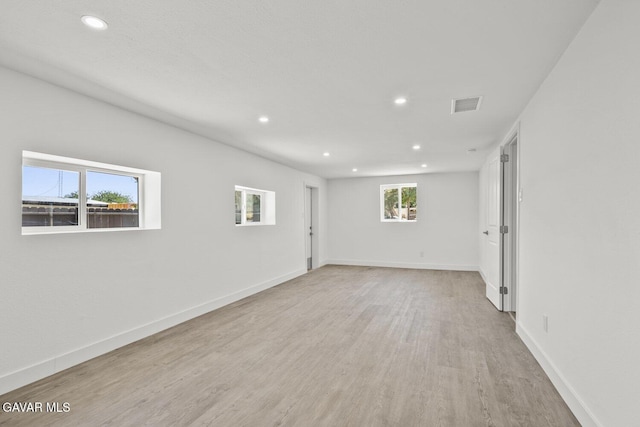 35114 E 82nd St Unit E, Littlerock, CA 93543 - empty room with light wood-style floors and recessed lighting