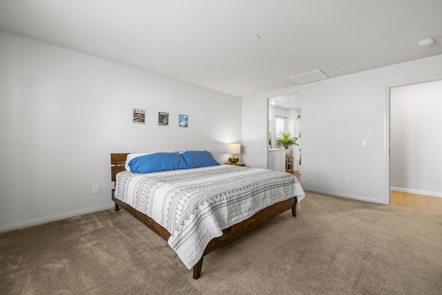 bedroom featuring carpet flooring