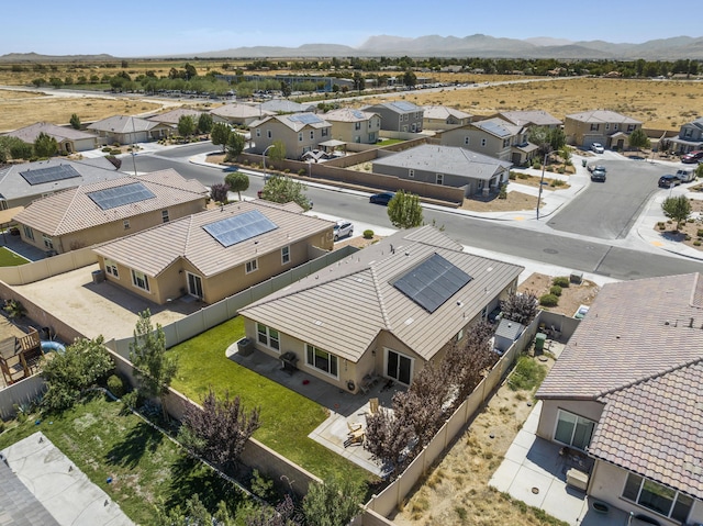 3625 Garnet Ln, Lancaster, CA 93535 - aerial view of residential area featuring mountains