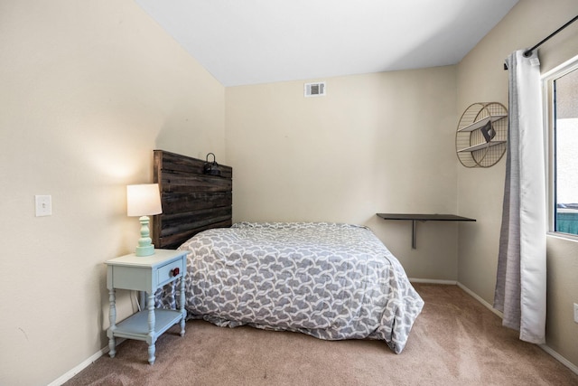 bedroom with carpet floors