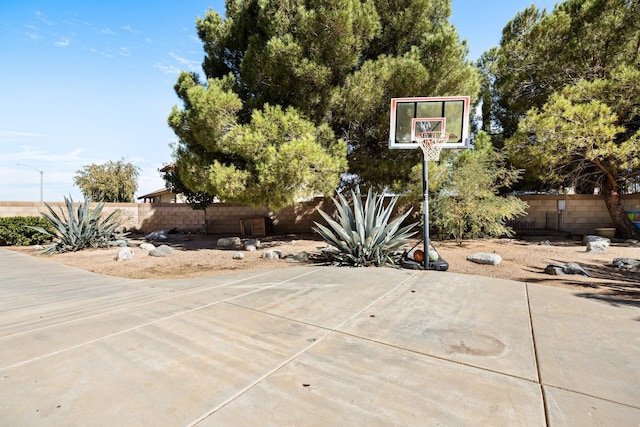 view of sport court