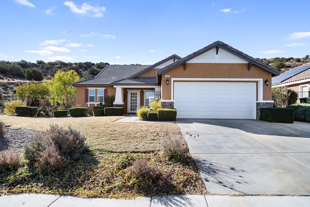 view of front of house featuring a garage