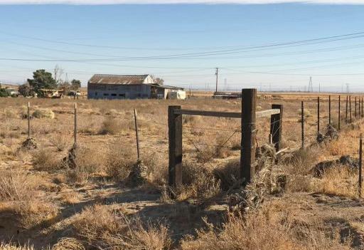 view of yard with a rural view