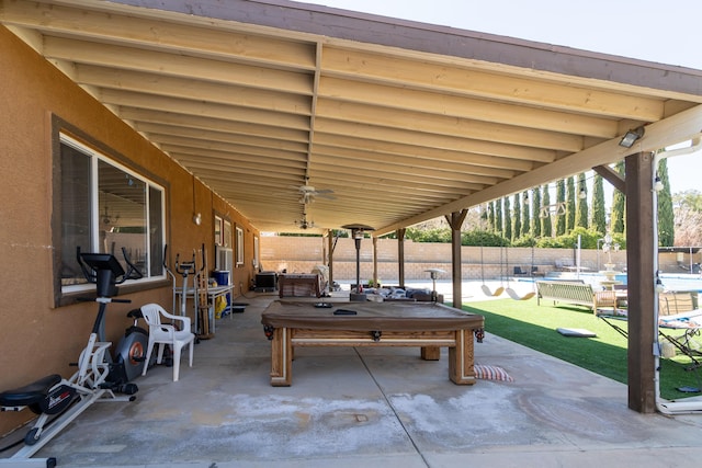 40947 Ridgegate Ln, Palmdale, CA 93551 - view of patio featuring a fenced backyard and a fenced in pool