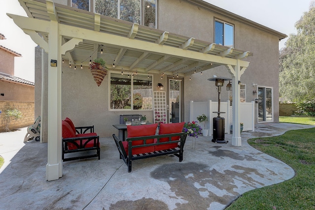 28097 Promontory Ln, Valencia, CA 91354 - view of patio / terrace with outdoor lounge area