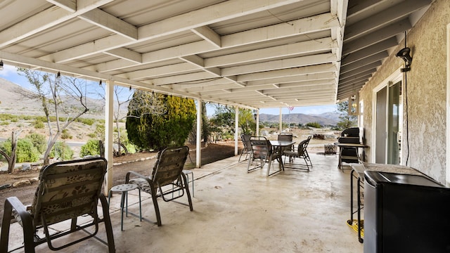 view of patio with outdoor dining space