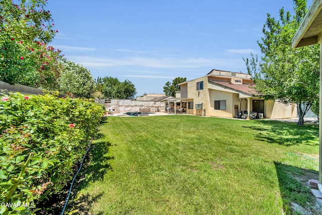 3628 Marilynn St, Lancaster, CA 93536 - view of green lawn with a patio area