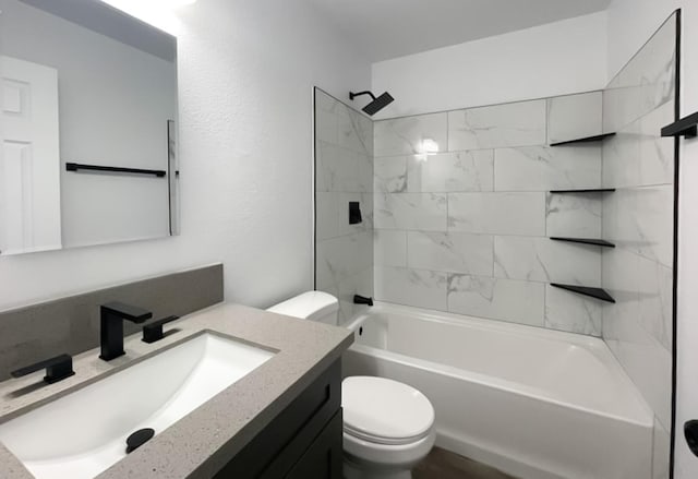 40294 Fieldspring St, Palmdale, CA 93591 - full bathroom with toilet, shower / tub combination, and vanity