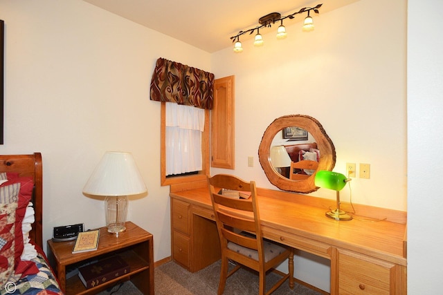 office area with carpet floors