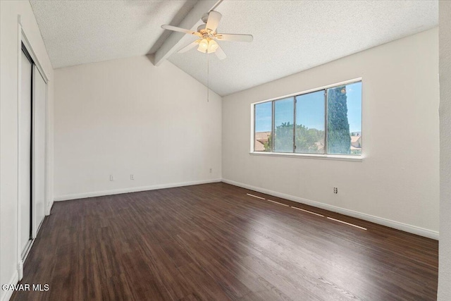 37623 E 49th St, Palmdale, CA 93552 - unfurnished bedroom with wood finished floors, a closet, a textured ceiling, and a ceiling fan