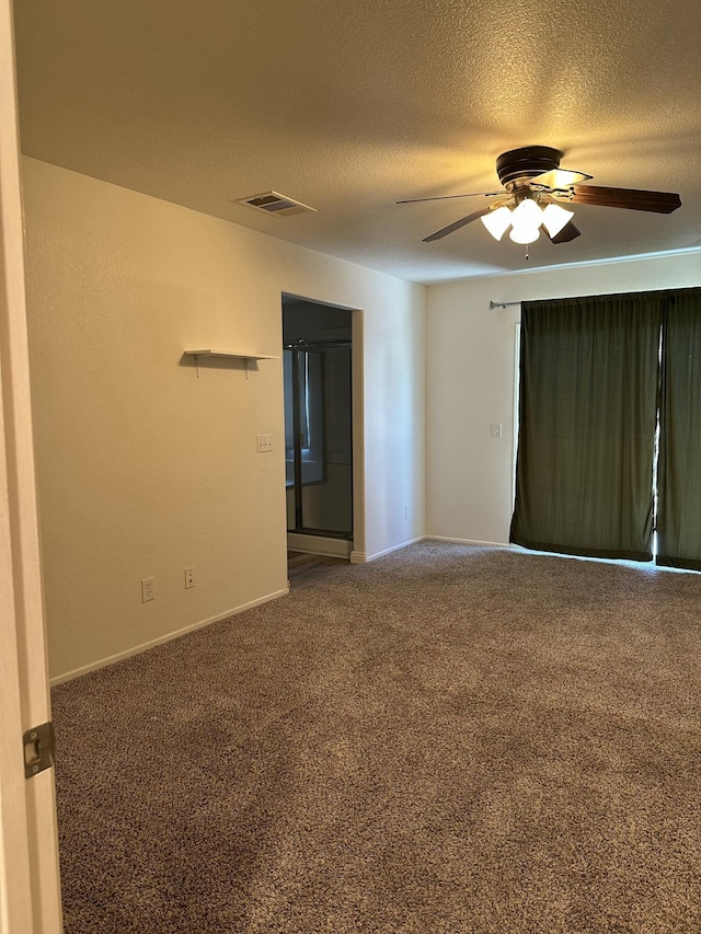 45559 Robinson Dr, Lancaster, CA 93535 - carpeted spare room featuring ceiling fan and a textured ceiling