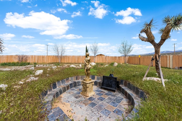 view of patio / terrace featuring a fenced backyard