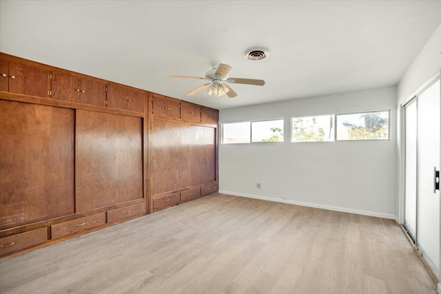 39441 E 140th St, Palmdale, CA 93591 - unfurnished bedroom featuring light wood-style flooring, baseboards, and a ceiling fan