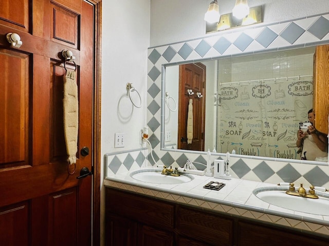 bathroom featuring vanity