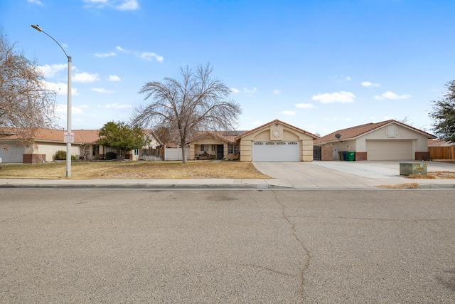 ranch-style home with a garage