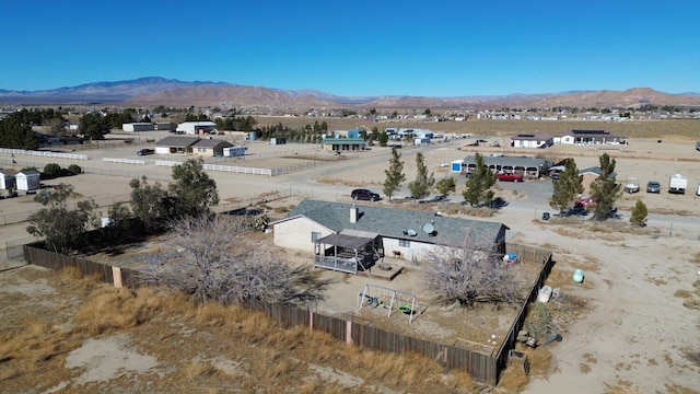 aerial view featuring a mountain view