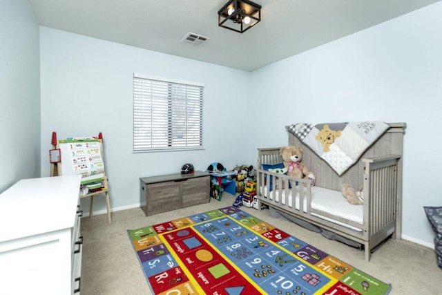 recreation room with carpet floors