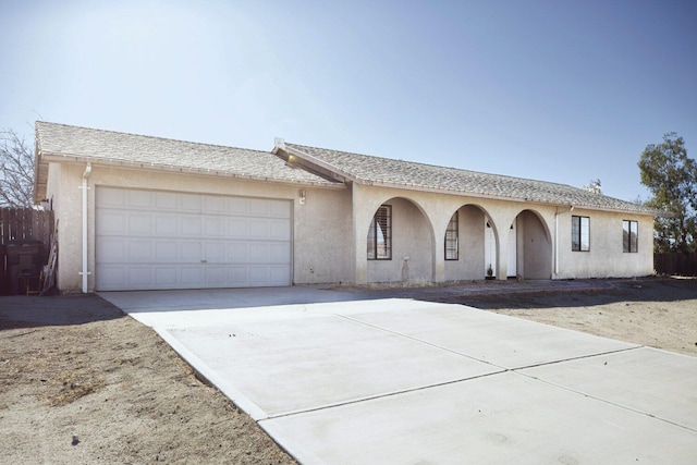 ranch-style house with a garage