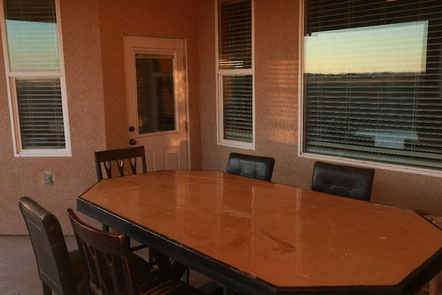 view of dining room