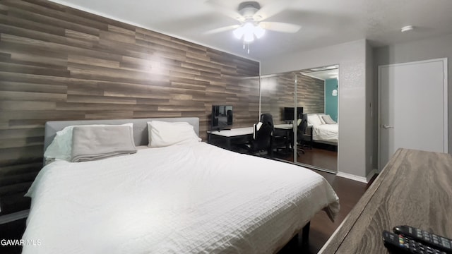 36726 Sulphur Springs Rd, Palmdale, CA 93552 - bedroom featuring wood finished floors and a ceiling fan