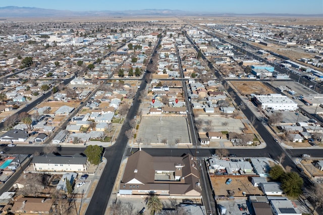 bird's eye view featuring a mountain view