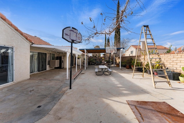 view of patio featuring cooling unit