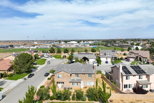 aerial view of residential area
