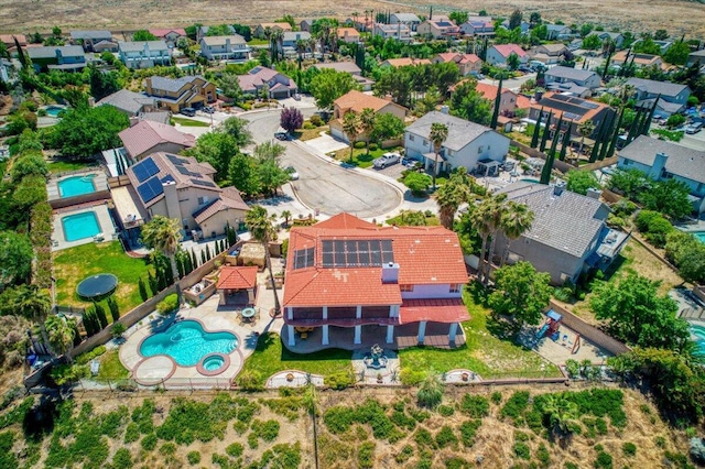 41904 Tucson Ct, Palmdale, CA 93551 - aerial perspective of suburban area with a pool