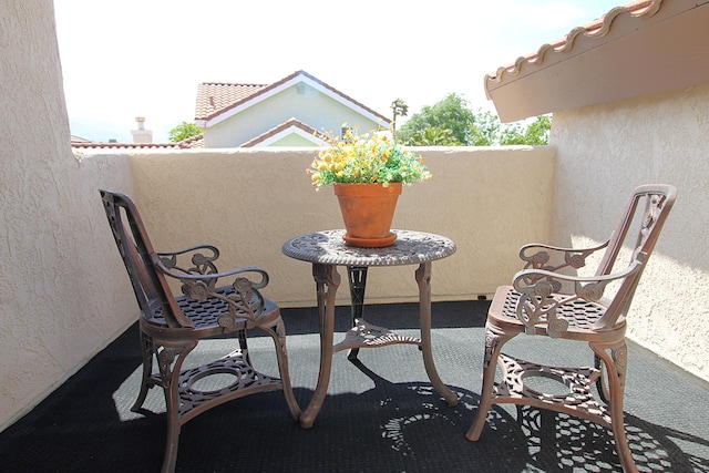 view of balcony
