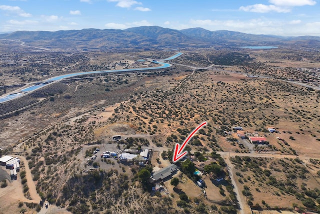 36042 E 32nd St, Palmdale, CA 93550 - aerial overview of property's location featuring a mountainous background