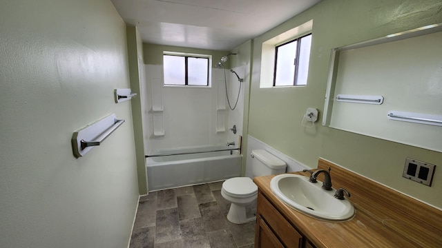 30650 233rd St, Llano, CA 93544 - full bathroom featuring toilet, vanity, and tub / shower combination