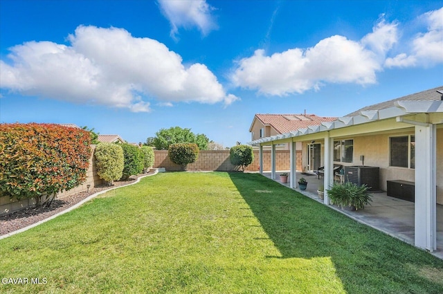 36525 Summerholly Cir, Palmdale, CA 93550 - fenced backyard with a patio and a pergola