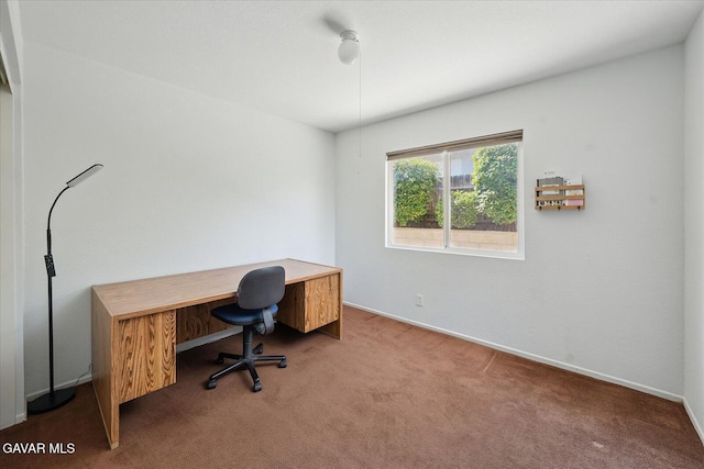 36525 Summerholly Cir, Palmdale, CA 93550 - office area featuring carpet floors and baseboards