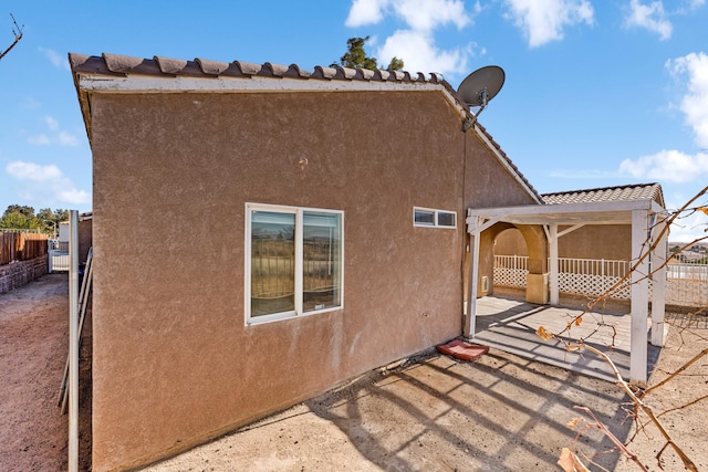 rear view of house with a patio area